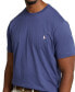Фото #6 товара Men's Big & Tall Jersey Crewneck T-Shirt