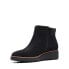 Фото #4 товара Clarks Sharon Ease 26161926 Womens Black Wide Suede Ankle & Booties Boots 9