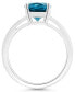 ფოტო #3 პროდუქტის Women's London Blue Topaz (3-3/5 ct.t.w.) Ring in Sterling Silver