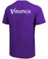 Фото #2 товара Minnesota Vikings Tri-Blend Pocket T-shirt - Heathered Purple