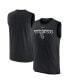 ფოტო #2 პროდუქტის Men's Black Chicago White Sox Knockout Stack Exceed Performance Muscle Tank Top