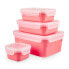 Фото #2 товара EMSA Clip & Close - Set - Rectangular - Coral - Polypropylene (PP) - Thermoplastic elastomer (TPE) - Germany - 200 ml