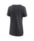 ფოტო #2 პროდუქტის Women's Heather Charcoal Seattle Sounders FC Distressed Carnation Tri-Blend T-Shirt