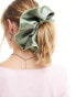 Фото #2 товара DesignB London maxi satin hair scrunchie in sage green