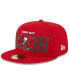 ფოტო #4 პროდუქტის Men's Red Tampa Bay Buccaneers 2023 NFL Draft 59FIFTY Fitted Hat