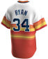 ფოტო #2 პროდუქტის Men's Nolan Ryan White Houston Astros Home Cooperstown Collection Player Jersey