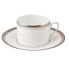 Philippe Deshoulieres 249469 Excellence Porcelain Tea Saucer Grey/White