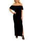Фото #1 товара Women's Off Shoulder Ruffle Detail Maxi Dress