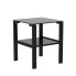 Black Glass 2-Layer Tea Table Set