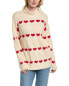 Luxe Always Hearts Sweater Women's Beige S