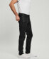 Фото #5 товара Men's Coated Denim Slim Tapered Zip Jeans