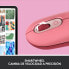 Фото #10 товара Logitech POP Mouse with emoji - Ambidextrous - Optical - RF Wireless + Bluetooth - 4000 DPI - Pink