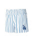 ფოტო #1 პროდუქტის Women's White Los Angeles Dodgers Reel Pinstripe Sleep Shorts