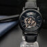 Фото #2 товара EMPORIO ARMANI阿玛尼 LUIGI系列 腕表 机械机芯 真皮表带 43mm 黑色表盘 男款 经典时尚 AR60012 / Часы механические EMPORIO ARMANI AR60012