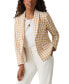 ფოტო #7 პროდუქტის Petite Houndstooth Print Open Front Blazer