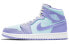 Фото #1 товара Кроссовки Nike Air Jordan 1 Mid Purple Aqua (Голубой)