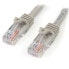 Фото #1 товара StarTech.com Cat5e Patch Cable with Snagless RJ45 Connectors - 1m - Gray - 1 m - Cat5e - U/UTP (UTP) - RJ-45 - RJ-45