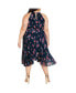 Фото #3 товара Plus Size Miriam Print Dress