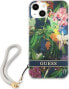 Guess Guess Flower Cord - Etui ze smyczką iPhone 13 mini (Blue)