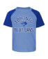 Infant Boys and Girls Powder Blue and Heather Gray Toronto Blue Jays Ground Out Baller Raglan T-shirt and Shorts Set
