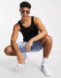 River Island muscle fit vest in black