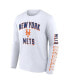 Фото #2 товара Men's Royal, White New York Mets Two-Pack Combo T-shirt Set