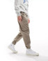 River Island greco cargo trouser in light stone