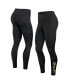 ფოტო #1 პროდუქტის Women's Black Milwaukee Brewers Wordmark Stack Leggings