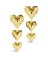 ფოტო #2 პროდუქტის Silver-Tone or Gold-Tone Beating Heart Drop Studs