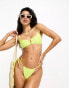 Public Desire v detail bra strap bikini top in acid lime Grelles Lindgrün, 44 - фото #3