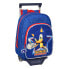 Фото #1 товара Школьный рюкзак с колесиками Sonic Let's roll Тёмно Синий 26 x 34 x 11 cm
