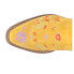 Фото #7 товара Dingo Sugar Bug Floral Embroidery Round Toe Cowboy Booties Womens Yellow Casual