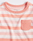 Фото #3 товара Baby Girl Prairie Stripe Cotton-Blend T-Shirt, Created for Macy's