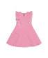 Little Girls Sleeveless Knit Pinafore Dress