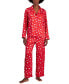 Фото #1 товара Satin Notch Collar Pajama Set, Created for Macy's