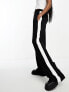 Фото #7 товара ASOS DESIGN Tall pull on trouser with contrast panel in black