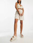 Фото #1 товара ONLY linen shorts in beige