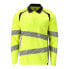 MASCOT Accelerate Multisafe 21383 long sleeve polo Hi-Vis Yellow / Dark Navy, S - фото #1