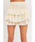 Women's Chiffon Pleated Skort