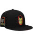 ფოტო #1 პროდუქტის Men's Black Iron Man Marvel 60th Anniversary Snapback Hat
