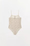 POINTELLE BODYSUIT WITH LACE TRIMS