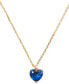 ფოტო #1 პროდუქტის Gold-Tone September Heart Pendant Necklace, 16" + 3" extender