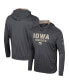 ფოტო #1 პროდუქტის Men's Charcoal Iowa Hawkeyes OHT Military-Inspired Appreciation Long Sleeve Hoodie T-shirt