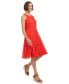 Фото #5 товара Women's Clip-Dot Fit & Flare Halter Dress