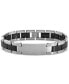 ფოტო #1 პროდუქტის Men's ID Bracelet in Tungsten