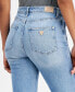 Фото #6 товара Women's High Rise Patch Pocket Straight Leg Jeans