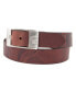 Фото #1 товара Men's Michigan State Spartans Brandish Leather Belt - Brown