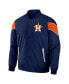 ფოტო #2 პროდუქტის Men's Darius Rucker Collection by Navy Houston Astros Baseball Raglan Full-Snap Jacket