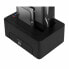 Dock Station Dual Ewent AAACET0186 Dual 2.5"-3.5" USB 3.1 ABS Чёрный