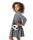 Фото #6 товара Little Girls Knit Dress with Bag